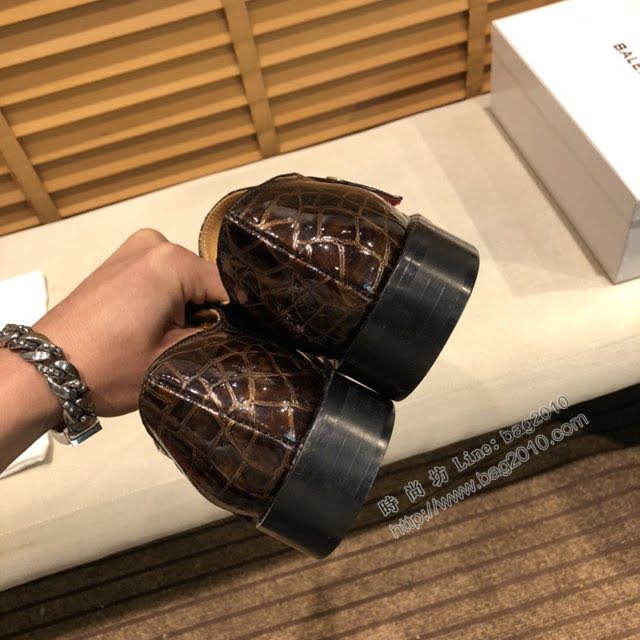 Balenciaga經典款男鞋 巴黎世家頂級版本進口原版小牛皮西裝鞋  hdbl1190